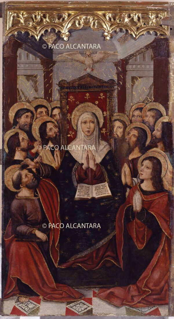 Retablo de San Dionisio y Santa Margarita.Detalle